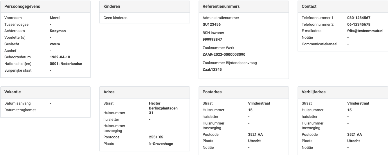 Partnerblok en Ondernemingsblok zijn weggelaten, want niet van toepassing voor deze inwoner