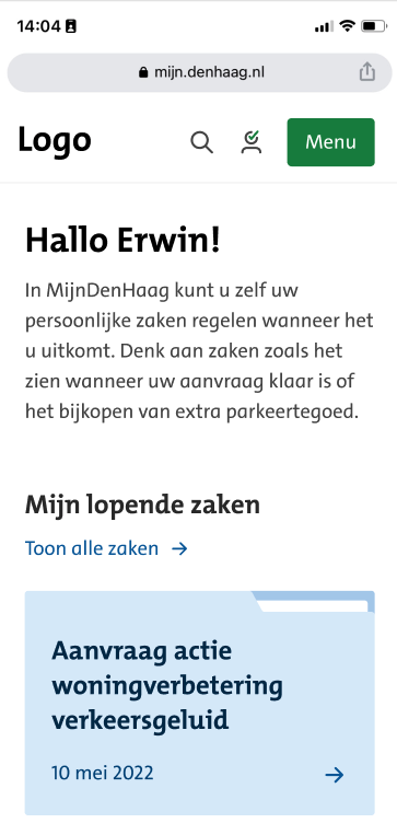 Mijnomgeving screenshot